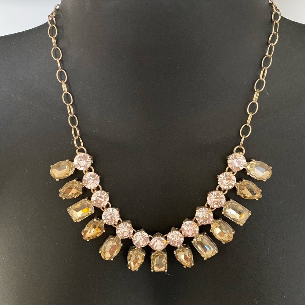 Banana Republic Multicolored Gem Statement Necklace